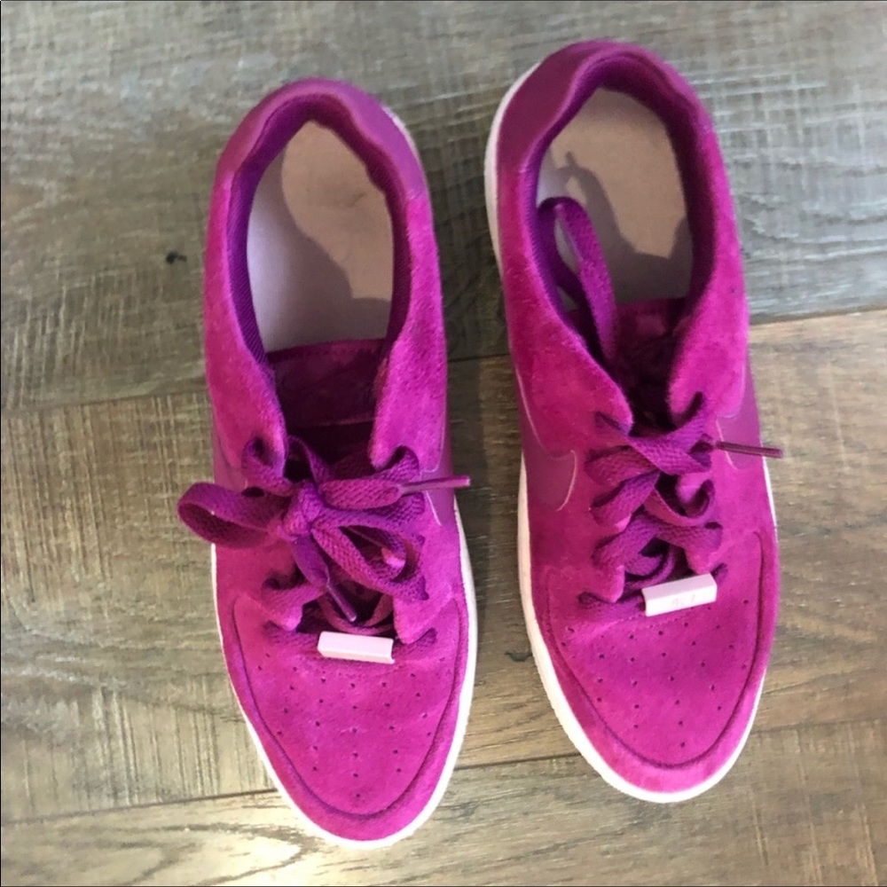 Girl Boss Pink platform Air Force 1